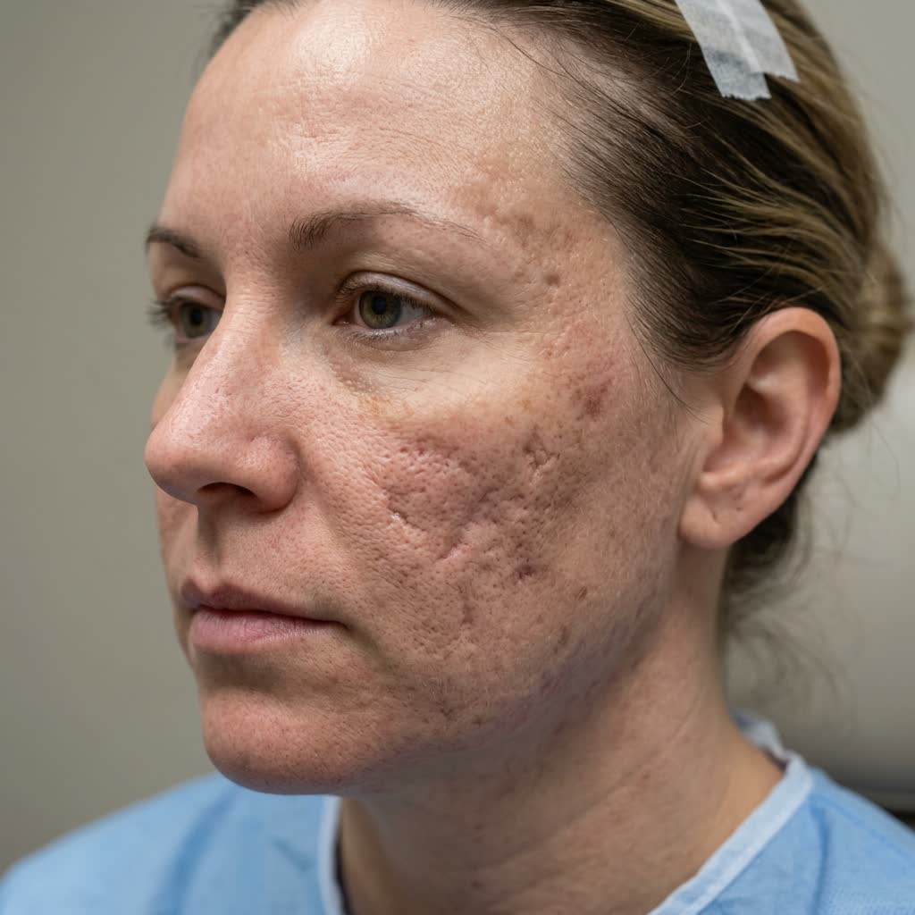 Acne Scar Treatment Before